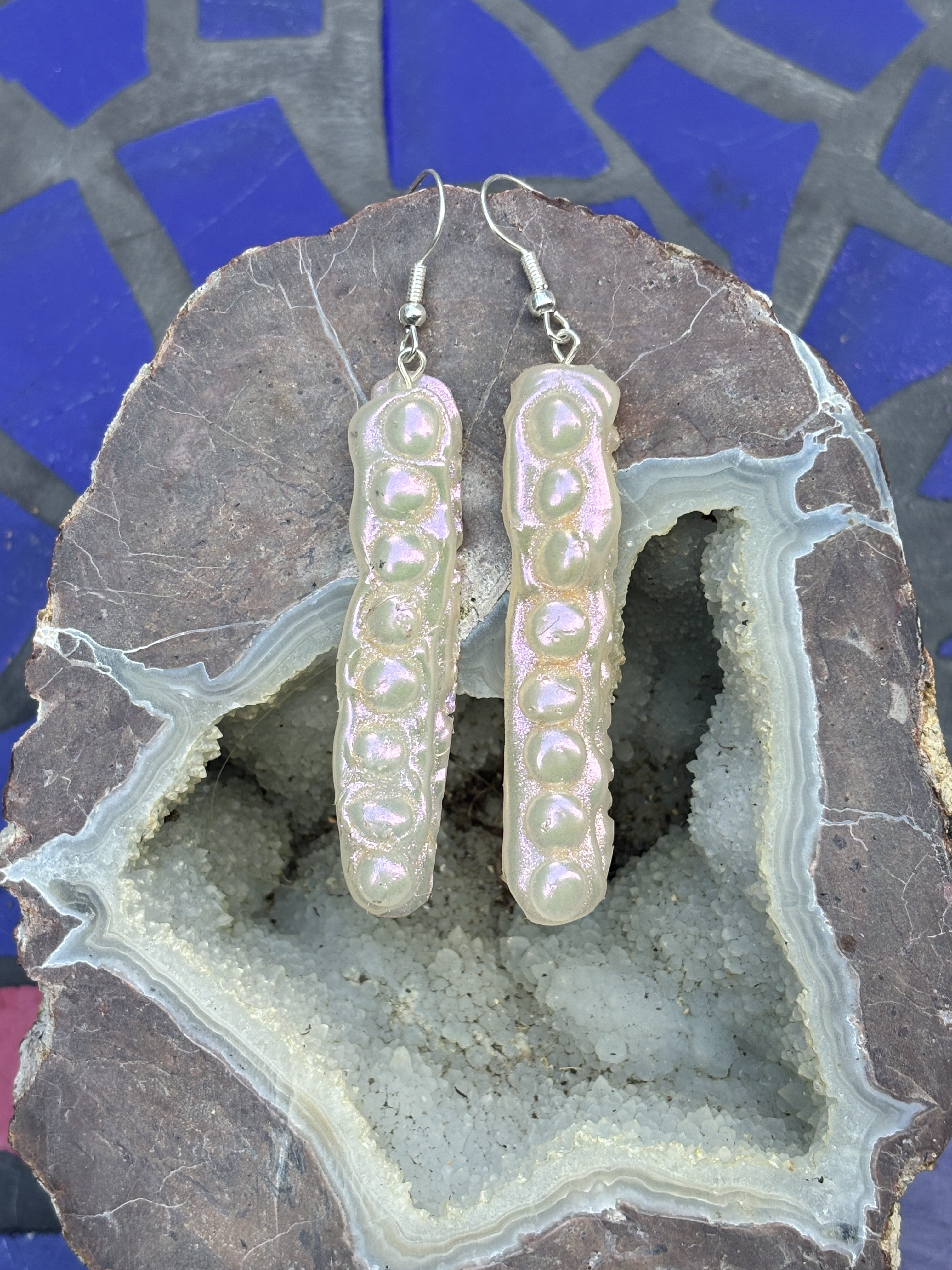 Yep! It’s Hot Glue! Create Look of Pearls Earrings