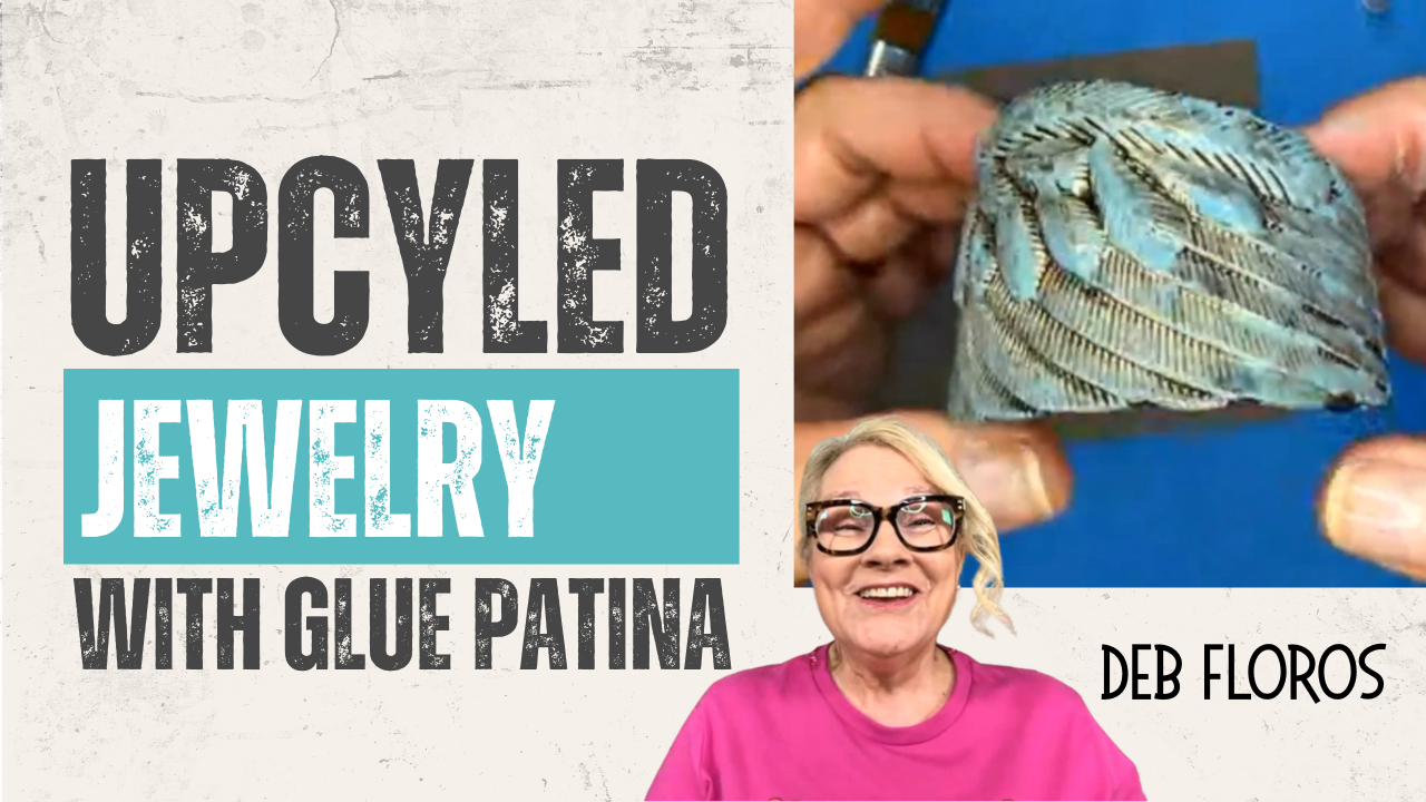 Upcycled Jewelry – Check out this Glue Patina Finish! It’s the coolest!
